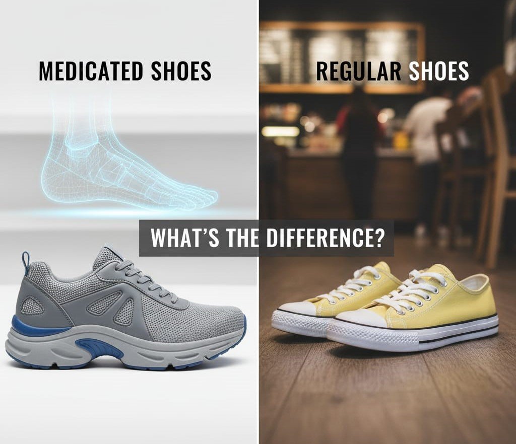 Medicated Shoes vs Regular Shoes: What’s the Difference?…